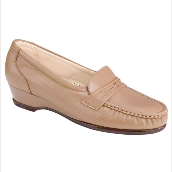 SAS Easier Leather Loafers Size 10 B12B - Picture 1 of 12